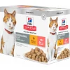 Hill's Feline Maaltijdzakjes Adult Sterilised - Kattenvoer - Kip Zalm 12x85 g