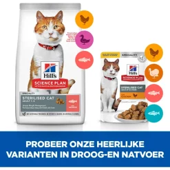 Hill's Feline Sterilised Adult - Kattenvoer - 19x40x34 cm 1.5 kg
