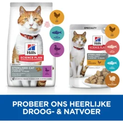 Hill's Feline Young Adult Sterilised Cat Eend - Kattenvoer