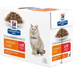 Hill's Prescription Diet C/D Urinary Stress Urinary Care  Maaltijdzakjes - Kattenvoer - Kip 12x85 g
