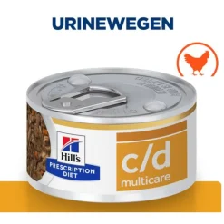 Hill's Prescription Diet C/D Multicare Urinary Care Stoofpotje Blik - Kattenvoer - Kip Groente 82 g