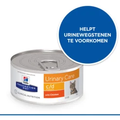 Hill's Prescription Diet C/D Multicare Urinary Care Blik - Kattenvoer - Kip 156 g