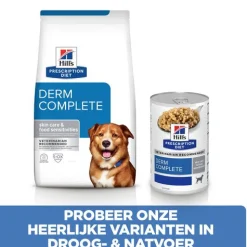 Hill's Prescription Diet Derm Complete Skin Care + Food Sensitivities Rijst&Ei - Hondenvoer