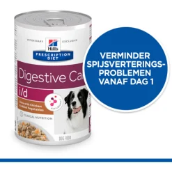 Hill's Prescription Diet I/D Digestive Care Stoofpotje  Blik - Hondenvoer - Kip Groente 354 g
