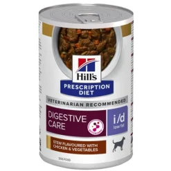 Hill's Prescription Diet I/D Digestive Care Low Fat Stoofpotje  Blik - Hondenvoer - Kip Groente 354 g