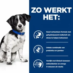 Hill's Prescription Diet I/D Digestive Care Mini Stress Stoofpotje  Blik - Hondenvoer - Kip Groente 156 g