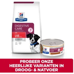 Hill's Prescription Diet I/D Digestive Care Mini Stress Stoofpotje  Blik - Hondenvoer - Kip Groente 156 g