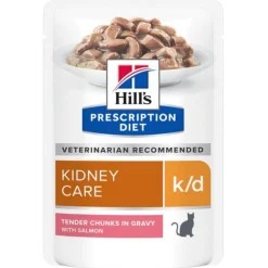 Hill's Prescription Diet K/D Kidney Care Maaltijdzakjes - Kattenvoer - Zalm 12x85 g