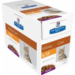 Hill's Prescription Diet K/D Kidney Care Maaltijdzakjes - Kattenvoer - Rund 12x85 g