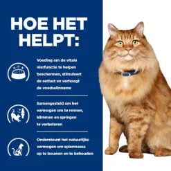 Hill's Prescription Diet K/D + Mobility - Kidney + Joint Care Maaltijdzakjes - Kattenvoer - Kip 12x85 g