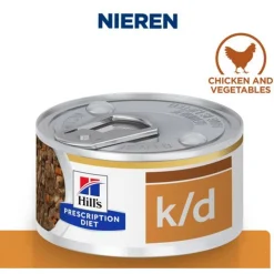 Hill's Prescription Diet K/D Kidney Care Stoofpotje  Blik - Hondenvoer - Kip Groente 156 g