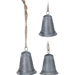 Homestyle Bel Met Jute Hanger - Ornamenten - 11x11x14 cm