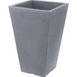 Homestyle Bloempot Capri Vierkant - Bloempotten - 35x35x55 cm Lichtgrijs