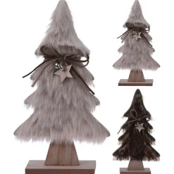 Homestyle Boom Met Bont - Decoratie - 23x6x41 cm Assorti