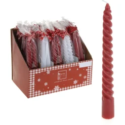 Homestyle Dinerkaarsen Set - Branders - 4x2x21 cm 2 stuks Assorti