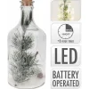 Homestyle Fles Met Deco En Verlichting - Verlichting - 30 cm