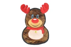 Homestyle Hondenspeeltje Rendier - Hondenspeelgoed - 26 cm Bruin Rood Wit