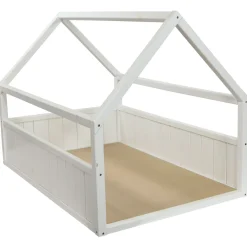 Homestyle Houten Mand Huismodel - Hondenmand - 75x55x55 cm Wit Bouwpakket