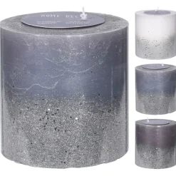 Homestyle Kaars Pilaar Met Glitter - Decoratie - Ø14x14 cm