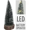 Homestyle Kerstboom Met Led - Kunstkerstboom - 9.5x9.5x25 cm Groen