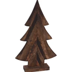 Homestyle Kerstboom Op Voet Gebrand - Decoratie - 32 cm