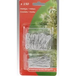 Homestyle Kerstboomhaakjes - Kerrstboomaccessoires - Zilver 150 stuks