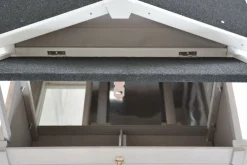 Homestyle Konijnenhok Norway - Dierenverblijf - 170x80x112 cm Donkergrijs Wit