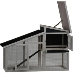 Homestyle Konijnenhok Rome - Dierenverblijf - 152x60x96 cm Wit