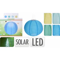 Homestyle Lampion Balvorm Met Solarlamp - Tuinverlichting - Ø40 cm 4 Assorti