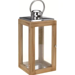 Homestyle Lantaarn Naturel - Verlichting - 26.5x25x56 cm Naturel