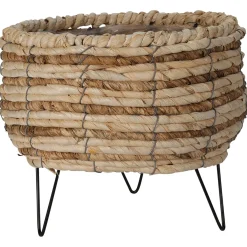 Homestyle Mand Op Pootjes - Decoratie - 25x15/22 cm