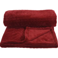 Homestyle Plaid - Decoratie - 160x130 cm Bordeaux