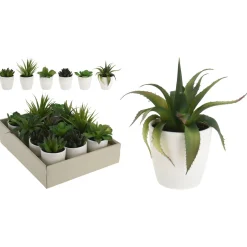 Homestyle Plant In Pot - Kunstplanten - 15 cm 6 Assorti