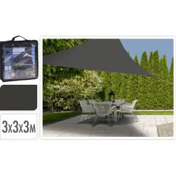 Homestyle Schaduwdoek - Tuinmeubelen - 3x3x3 m Grijs