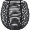 Homestyle Theelichthouder Metaaldraad - Branders - 10.5x10.5x10 cm Zwart