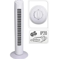 Homestyle Ventilator Toren Model - Ventilator - 80 cm Wit