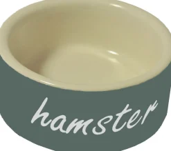 Homestyle Voerbak Keramiek Hamster - Voerbak - 6 cm Grijs