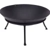 Homestyle Vuurschaal Op Standaard - Terrasverwarming - Ø47x23 cm Zwart