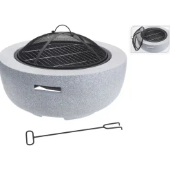 Homestyle Vuurschaal Solis Met Bbq-Rek - Terrasverwarming - Ø60x25 cm