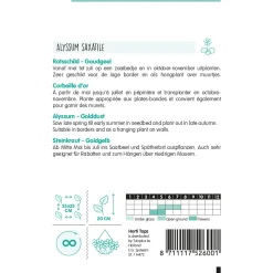 Hortitops Alyssum - Rotsschild Goudgeel - Bloemenzaden - 300 mg