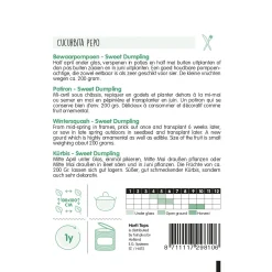 Hortitops Bewaar Pompoen Sweet Dumpling (Wintersquash) - Groentezaden - 1 g