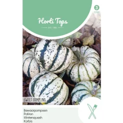 Hortitops Bewaar Pompoen Sweet Dumpling (Wintersquash) - Groentezaden - 1 g