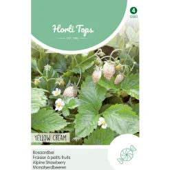 Hortitops Bosaardbei - Yellow Cream - Groentezaden - 250 mg