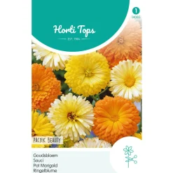 Hortitops Calendula - Goudsbloem Pacific Beauty Gemengd - Bloemenzaden - 2 g