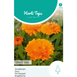 Hortitops Calendula - Goudsbloem Orange King - Bloemenzaden - 2 g