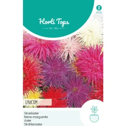Hortitops Callistephus - Staalaster Unicum Gemengd - Bloemenzaden - 1 g