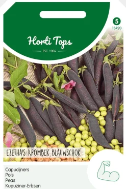 Hortitops Capucijners Ezetha’s Krombek Blauwschok - Groentezaden - 100 g