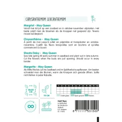 Hortitops Chrysanthemum - Margriet May Queen - Bloemenzaden - 750 mg