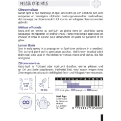 Hortitops Citroenmelisse - Kruidenzaden - 500 mg