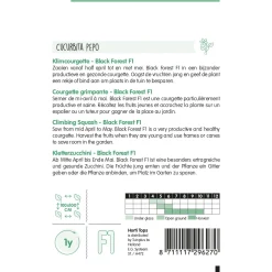 Hortitops Courgette Black Forest F1 (Klimmend) - Groentezaden - 8 stuks